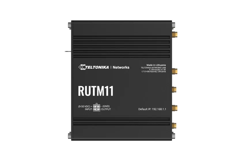 Teltonika RUTM11 - Industrial Wireless Router, Black
