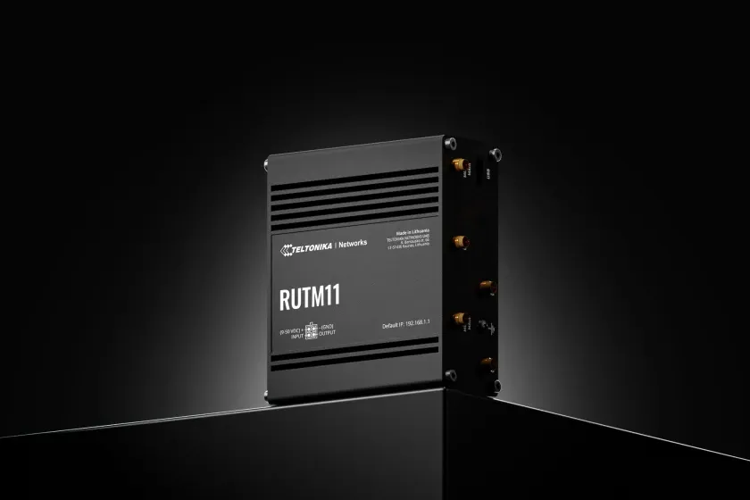 Teltonika RUTM11 - Industrial Wireless Router, Black