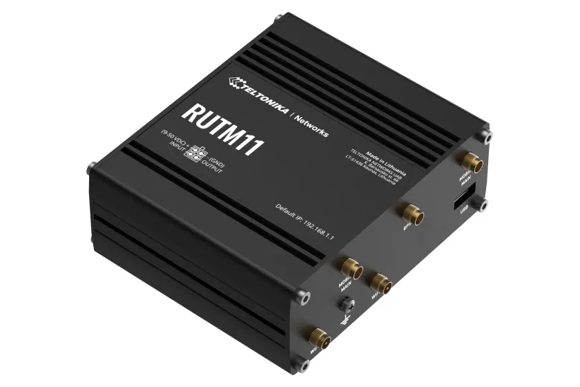 Teltonika RUTM11 - Industrial Wireless Router, Black