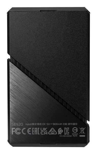 ADATA SE920 1 Tt USB-C -ulkoinen SSD, Musta