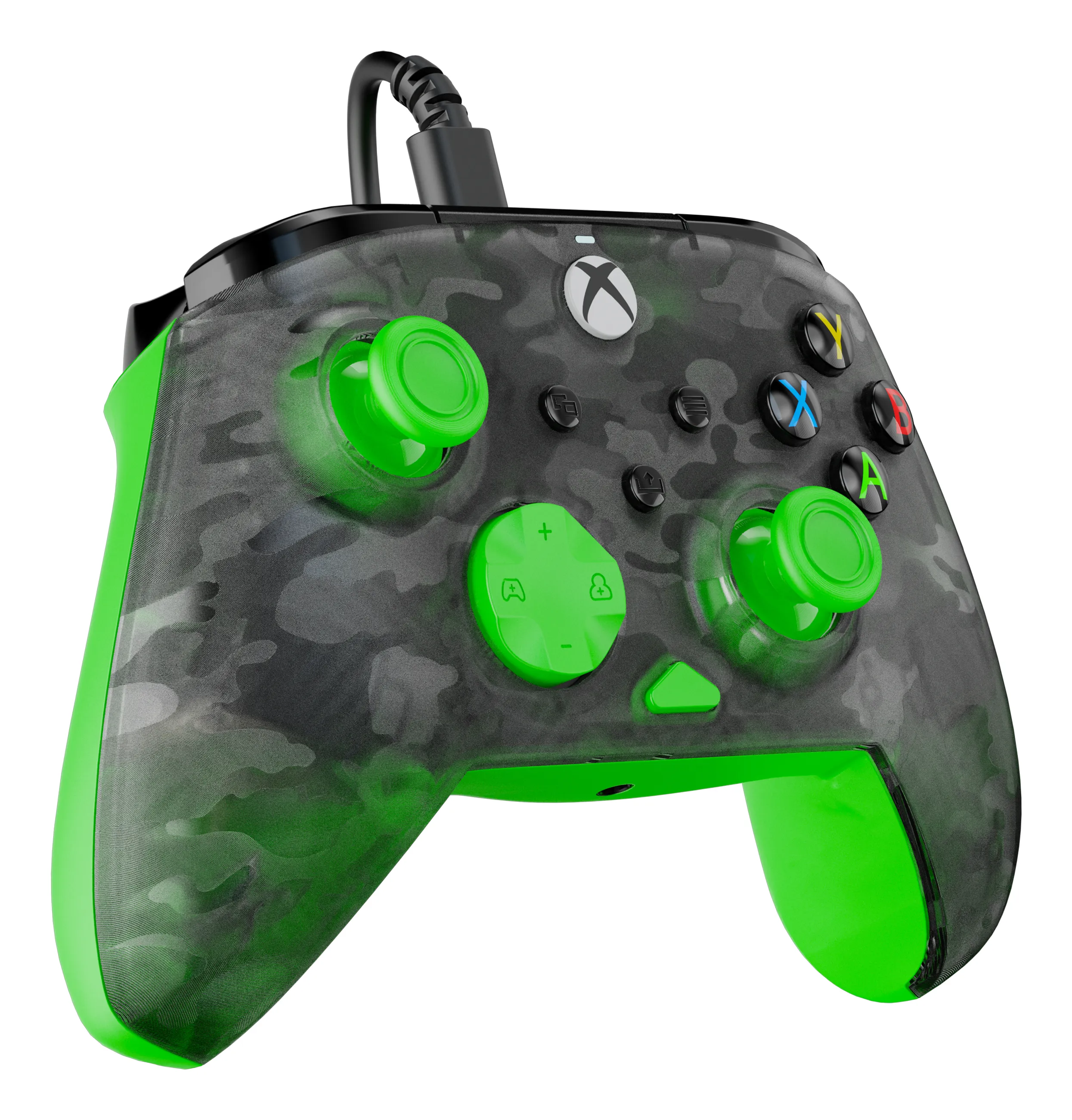 Turtle Beach Rematch Core Wired Controller for Xbox and PC - Ghost Camo Black &amp; Green