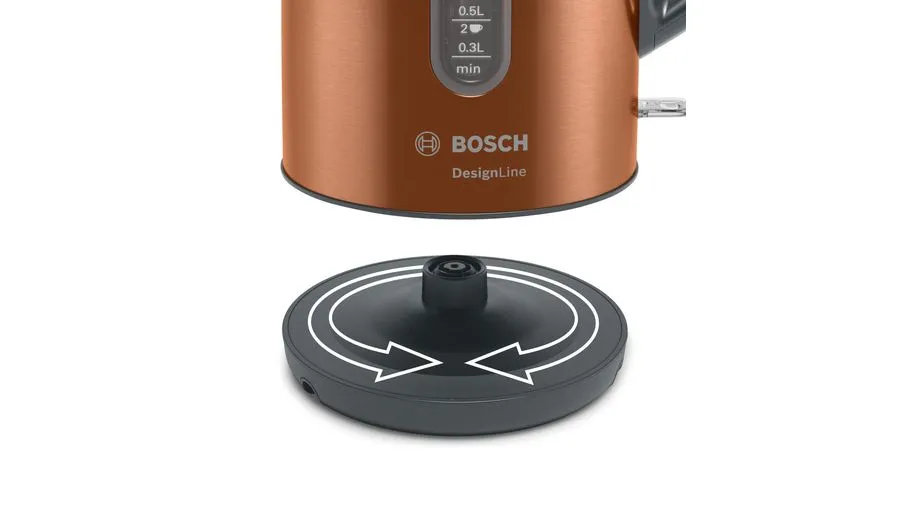 Bosch DesignLine TWK4P439 - vattenkokare, koppar
