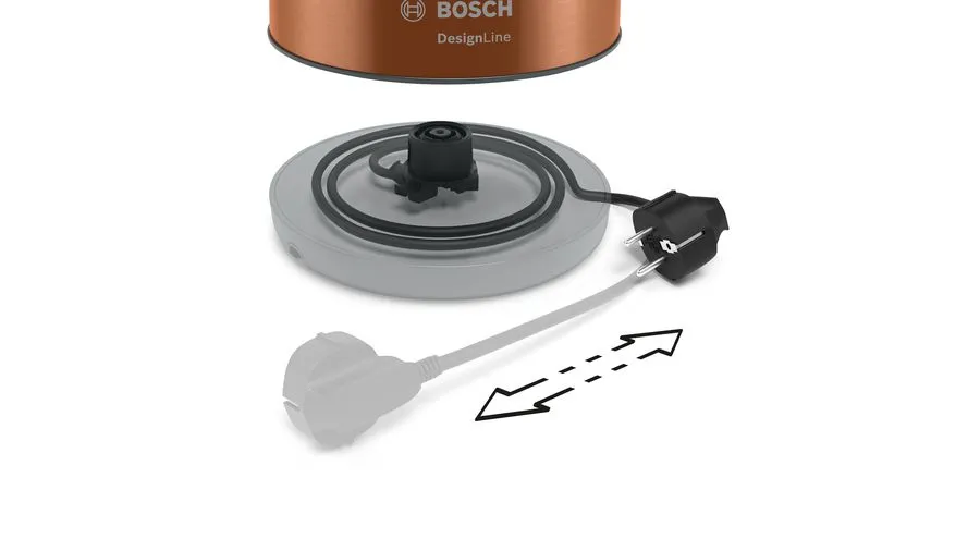 Bosch DesignLine TWK4P439 - vattenkokare, koppar
