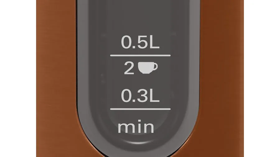 Bosch DesignLine TWK4P439 - vattenkokare, koppar
