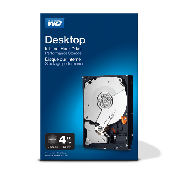 WD Desktop Performance WDBSLA0040HNC - Kiintolevyasema - 4 Tt - sis&auml;inen - 3.5" - SATA 6Gb/s - 7200 kierrosta/min - puskuri: 64 Mt - HDD- levy