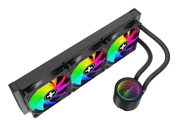 Xilence LiQuRizer XC997 LQ360G 360mm ARGB -nestej&auml;&auml;hdytin, musta