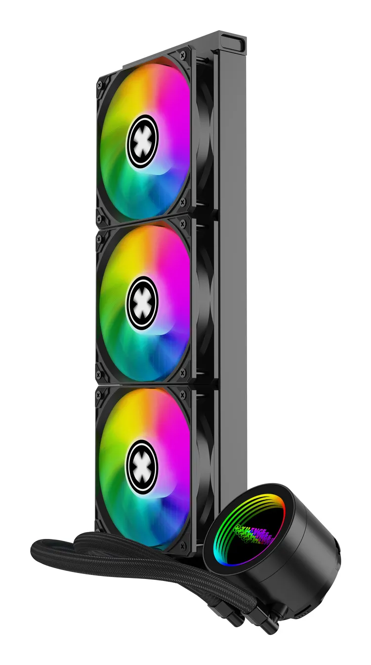 Xilence LiQuRizer XC997 LQ360G 360mm ARGB -nestej&auml;&auml;hdytin, musta