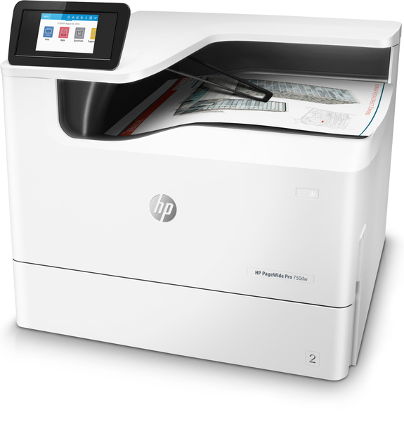 HP PageWide Pro 750dw Duplex, LAN/Wi-Fi, A3 -v&auml;rimustesuihkutulostin