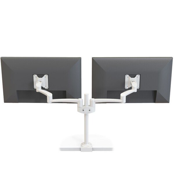 FORMING FUNCTION Oslo Twin-Arm Monitor Arm, for 2 monitors, up to 27", 14kg, VESA 75/100, White