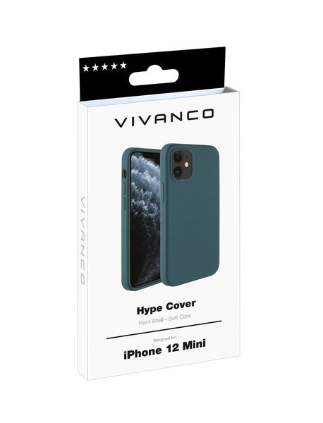 Vivanco Hype Silicone, iPhone 12 mini - fodral, Gr&ouml;n