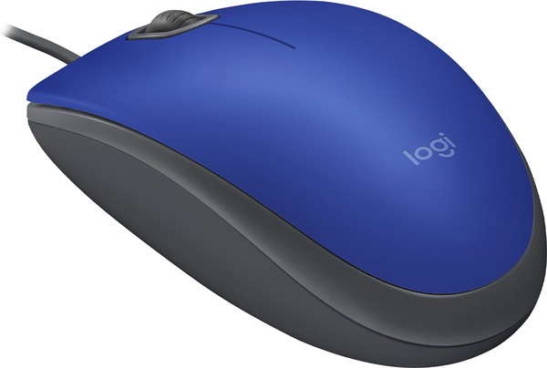 Logitech M110 Silent - mouse, Blue, Graphite