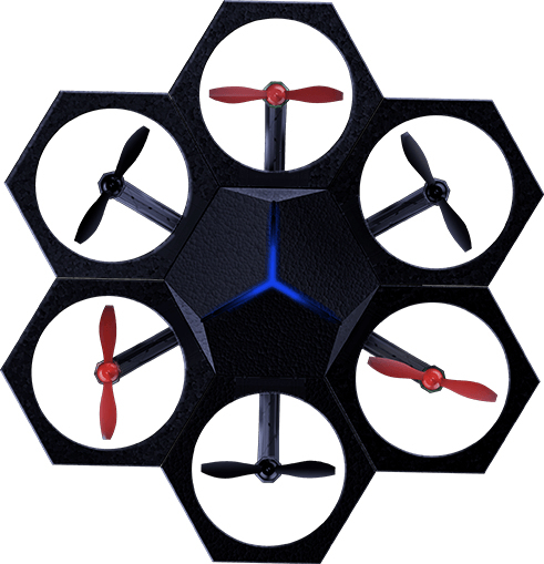 Makeblock Airblock drone, modul&auml;r, programmerbar, 700mAh, svart