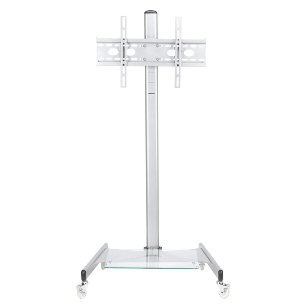 NewStar PLASMA-M1600 - Teline tuotteelle LCD nestekiden&auml;ytt&ouml; / plasma TV - hopea -n&auml;yt&ouml;n koko: 27"-70" -kiinnitysliit&auml;nt&auml;: 100 x 100 mm - lattialla seisova
