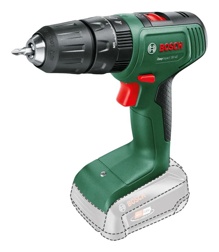 Bosch Cordless Impact Drill EasyImpact 18V-40 (green/black, without battery and charger)