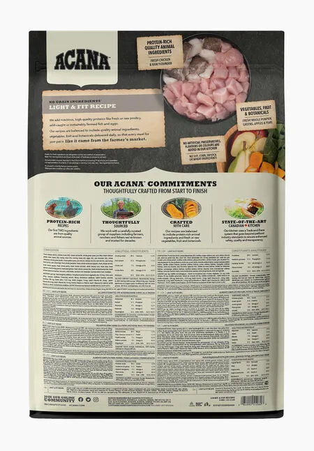 ACANA Heritage Light & Fit, Dry food for dogs, Adult, 6kg