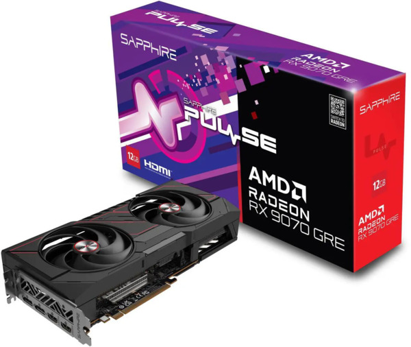 Sapphire Radeon RX 9070 GRE Pulse 12 Gt -n&auml;yt&ouml;nohjain