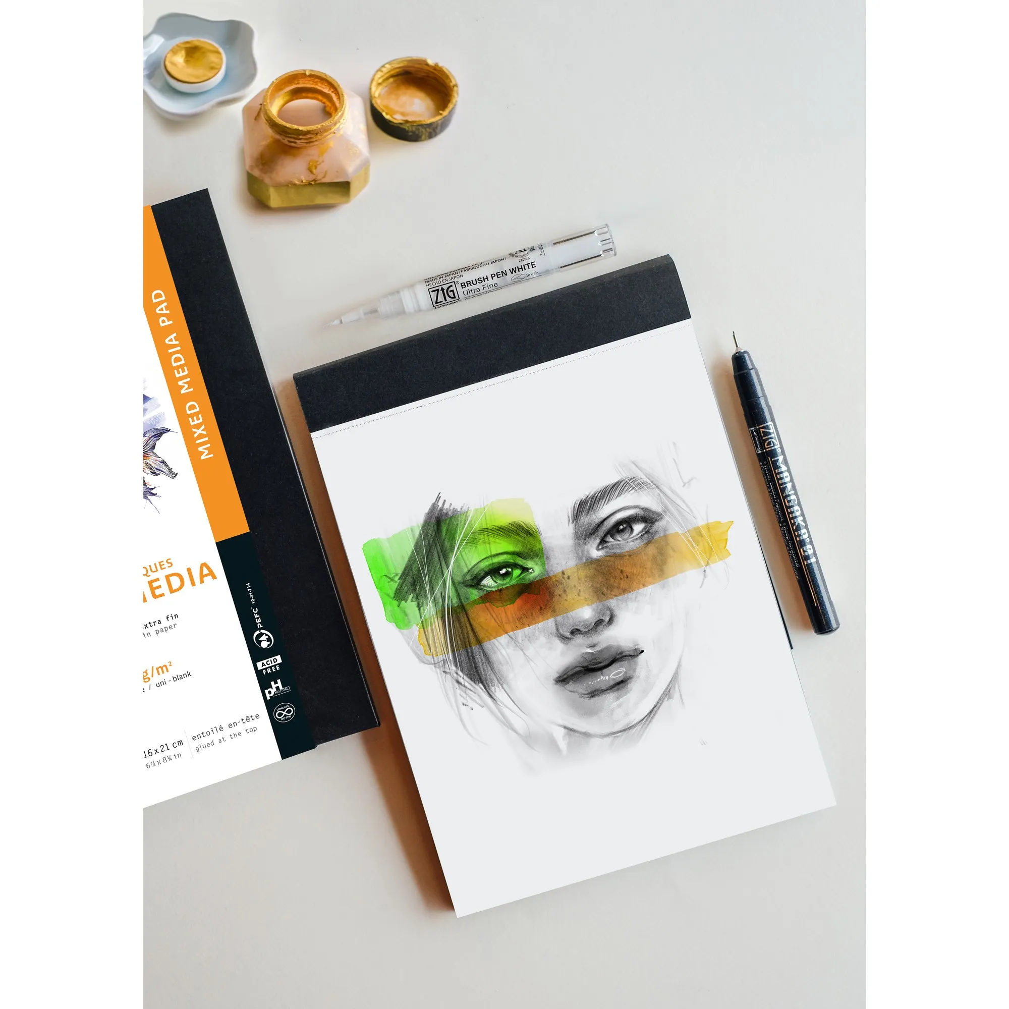 Rhodia T Mixed Media pad A3+ landscap