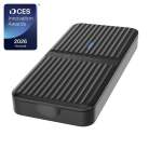 HyperDrive Next HD2500GL M.2 NVMe SSD Enclosure, USB4, Tool-Free, Black