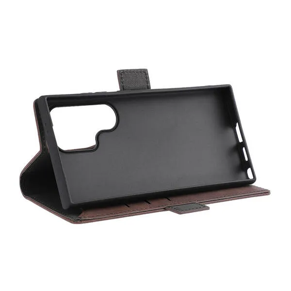 GEAR Wallet, Galaxy S24 Ultra - Wallet Case, Brown