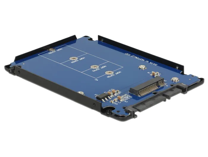 DeLOCK 22-pin SATA - M.2 (NGFF) sovitin, 2,5&quot;, 6GB/s, 1xSATA 22-p
