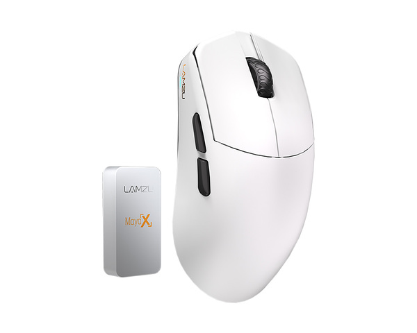 Lamzu Maya X 8K Wireless Gaming Mouse, Cloud White