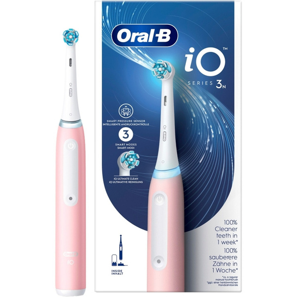 Oral-B iO Series 3 -s&auml;hk&ouml;hammasharja, Blush Pink