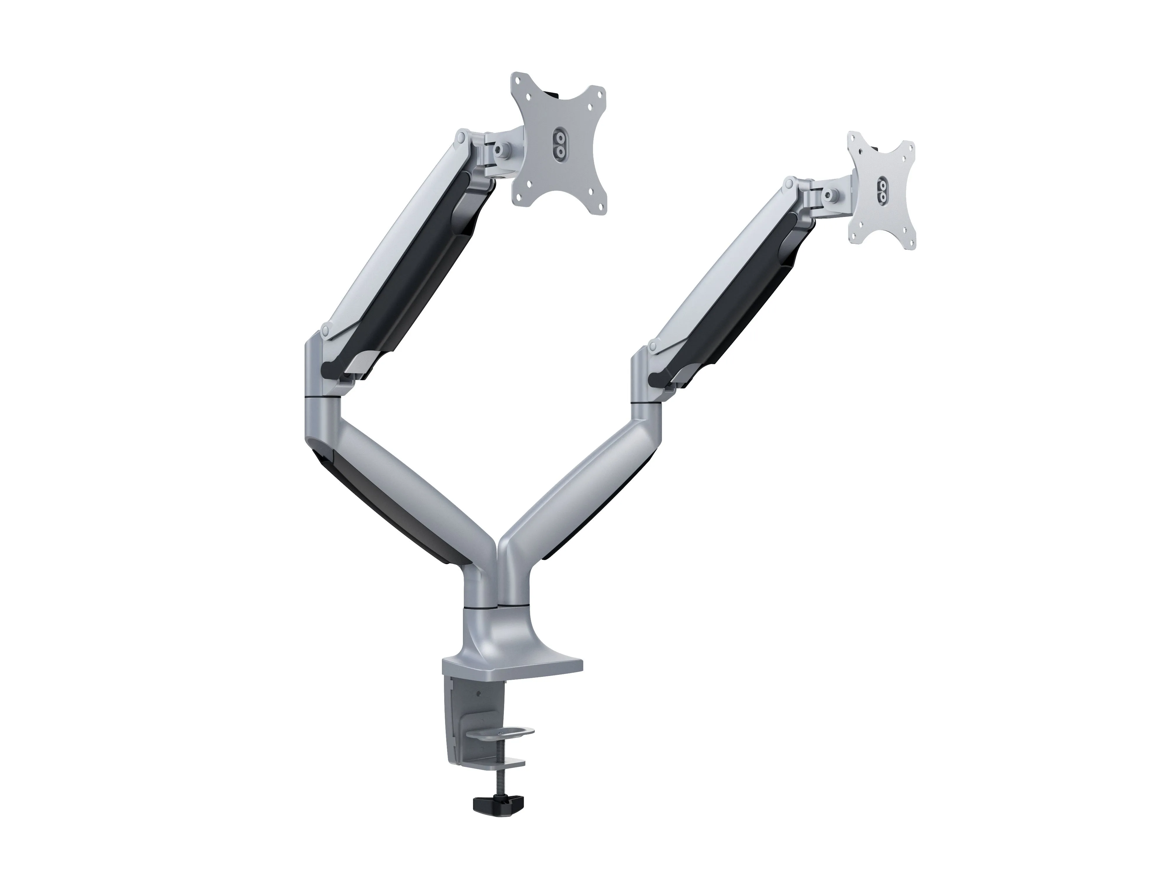 Multibrackets M Deskmount Spring Dual - monitor arm, silver, 15&quot;-27&quot;, 2x9Kg