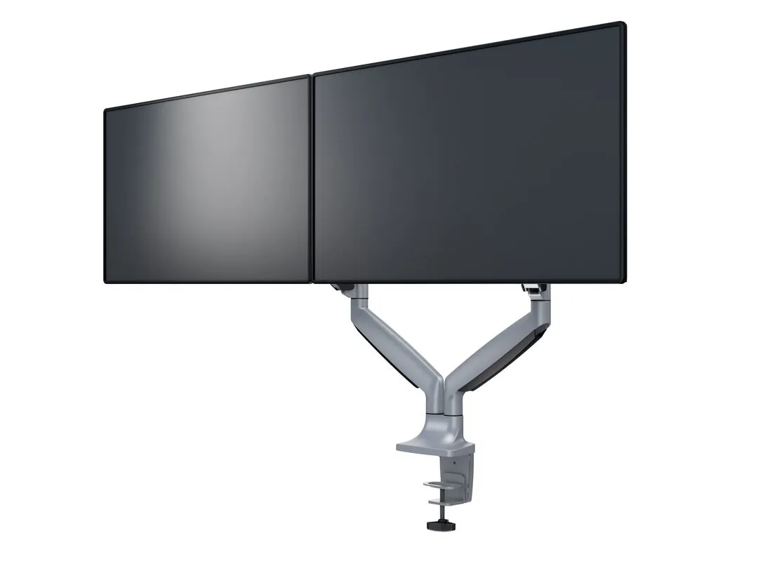 Multibrackets M Deskmount Spring Dual - monitor arm, silver, 15&quot;-27&quot;, 2x9Kg