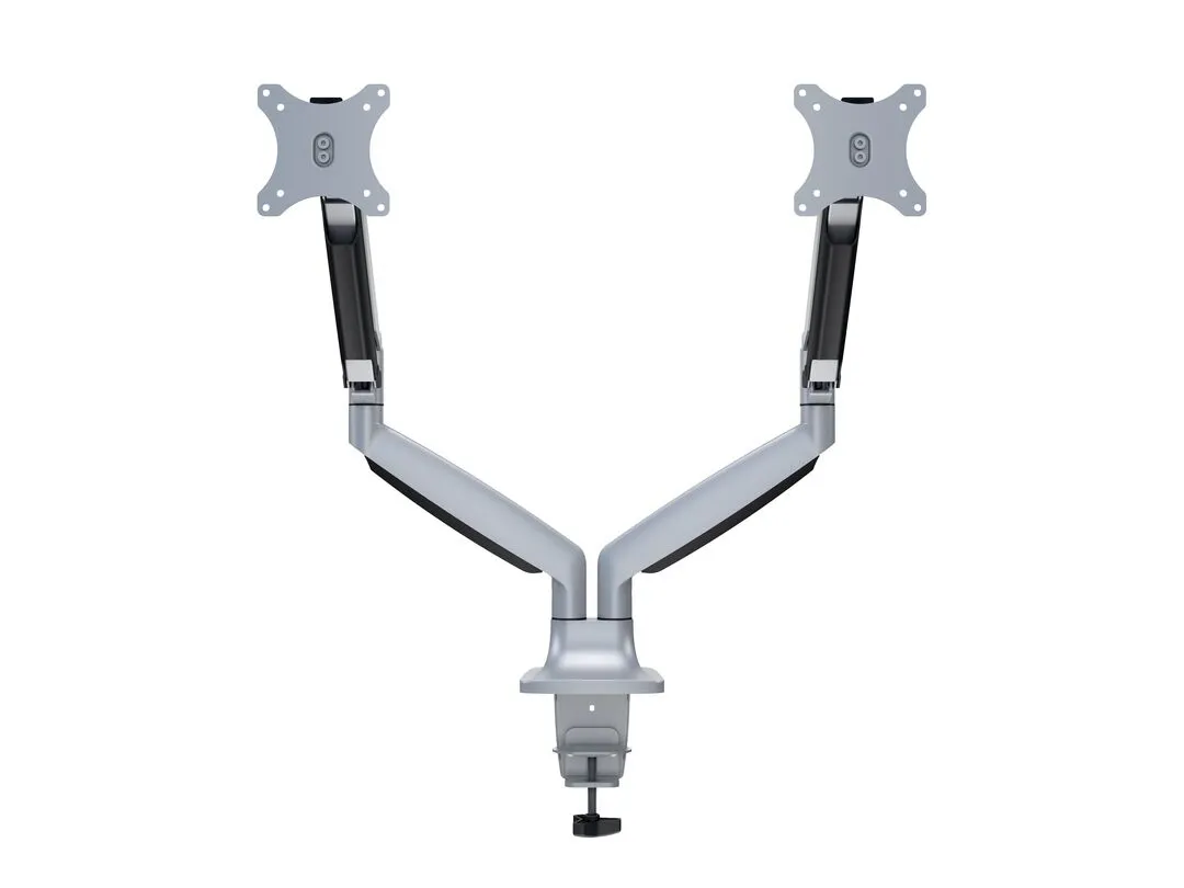 Multibrackets M Deskmount Spring Dual - monitor arm, silver, 15&quot;-27&quot;, 2x9Kg