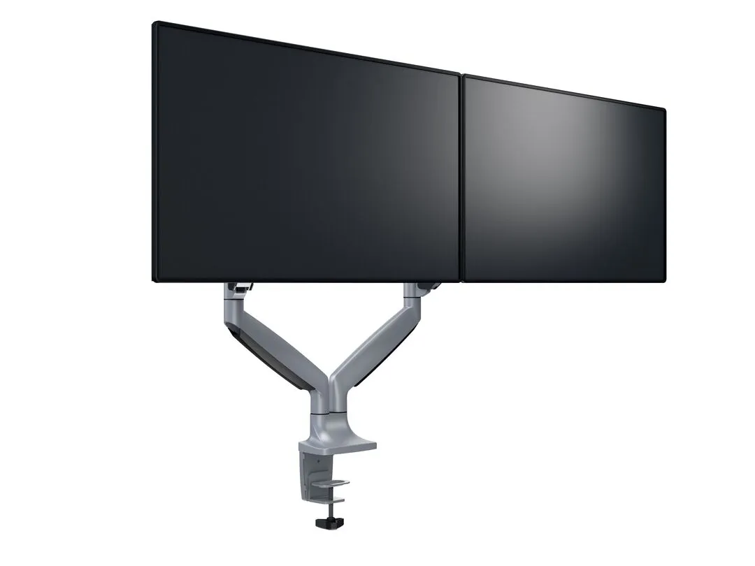 Multibrackets M Deskmount Spring Dual - monitor arm, silver, 15&quot;-27&quot;, 2x9Kg
