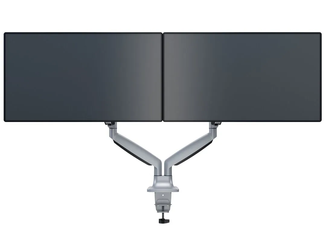 Multibrackets M Deskmount Spring Dual - monitor arm, silver, 15&quot;-27&quot;, 2x9Kg