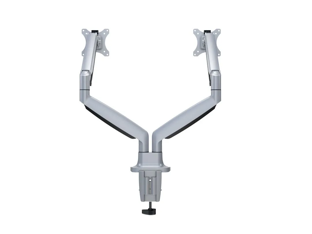 Multibrackets M Deskmount Spring Dual - monitor arm, silver, 15&quot;-27&quot;, 2x9Kg