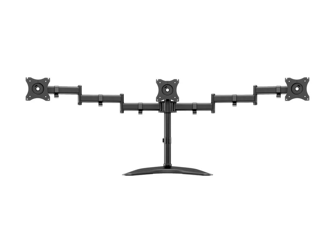 Multibrackets M Deskstand Basic Triple -n&auml;ytt&ouml;varsi, musta, 15&quot;-27&quot;, 3x8kg