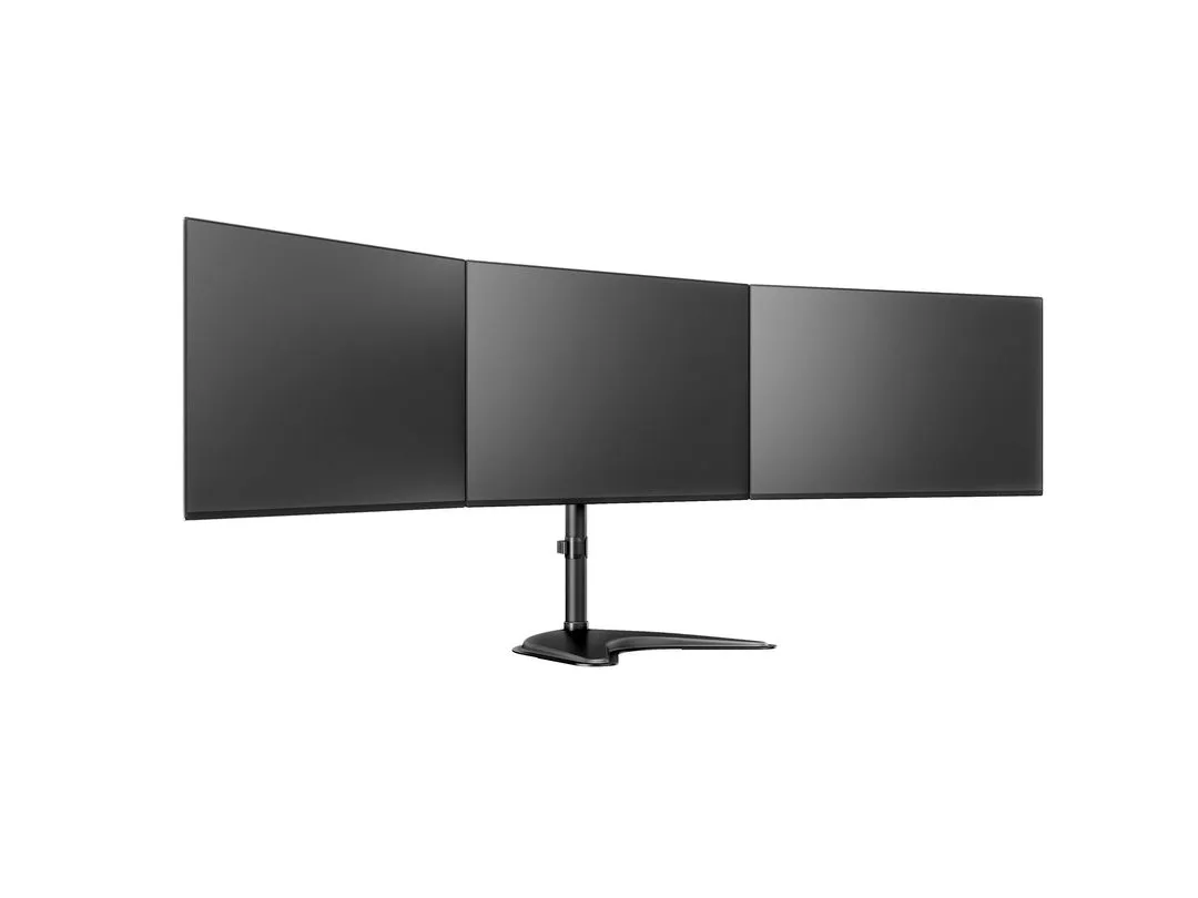 Multibrackets M Deskstand Basic Triple -n&auml;ytt&ouml;varsi, musta, 15&quot;-27&quot;, 3x8kg