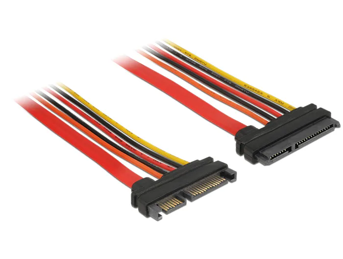 Delock Extension cable SATA 6 Gb/s 22 pin plug > SATA 22 pin receptacl