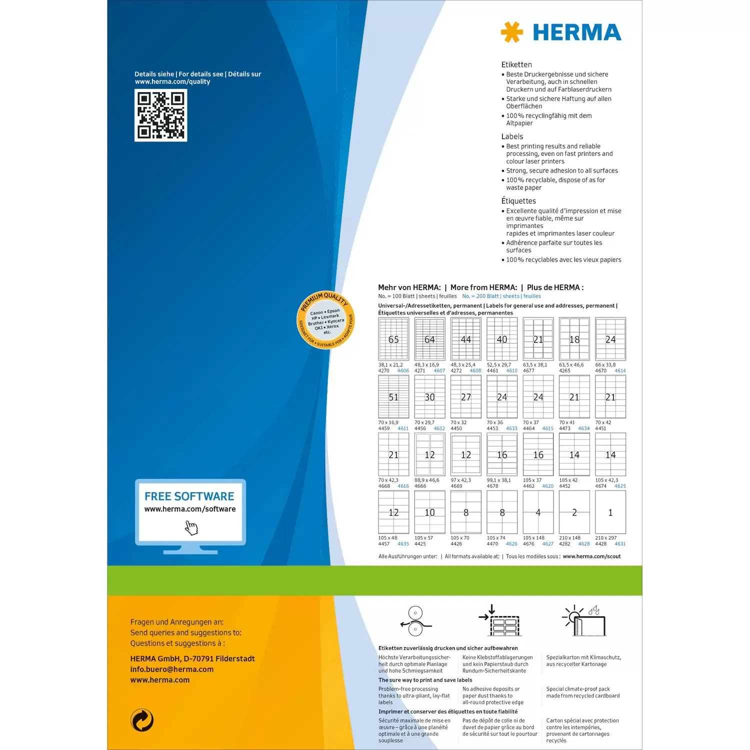 Herma label Premium 148x205 (400)