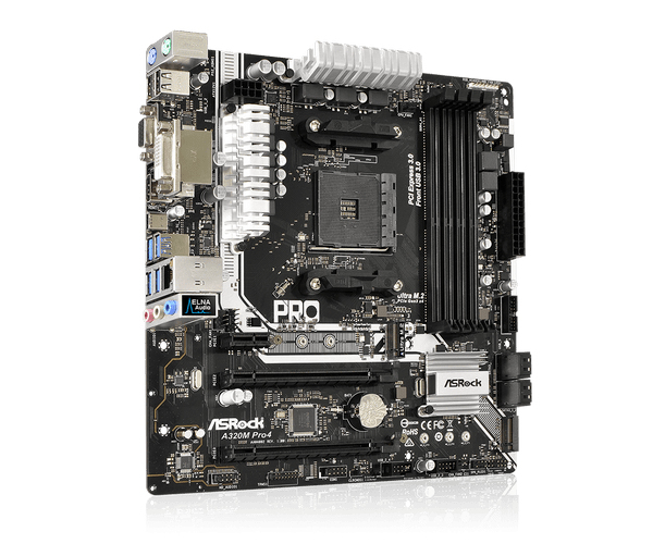 Asrock A320M, mATX motherboard