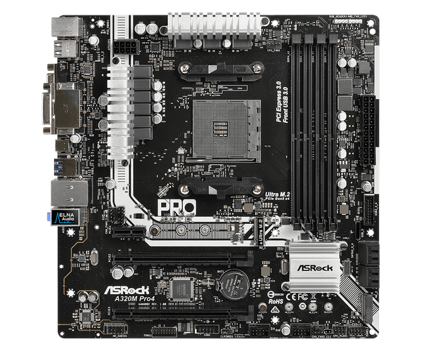 Asrock A320M, mATX motherboard
