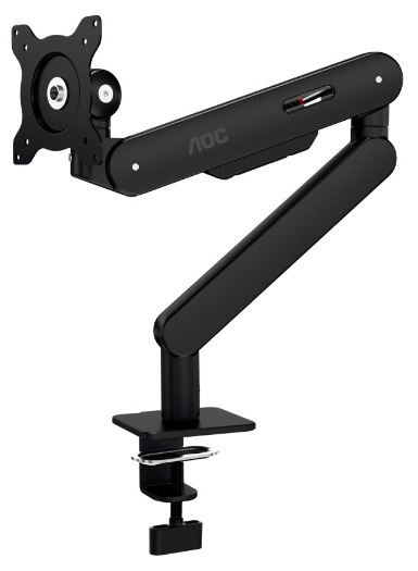 AOC AM400B Monitor Arm, for 1 monitor, 17-34", 9kg, Black