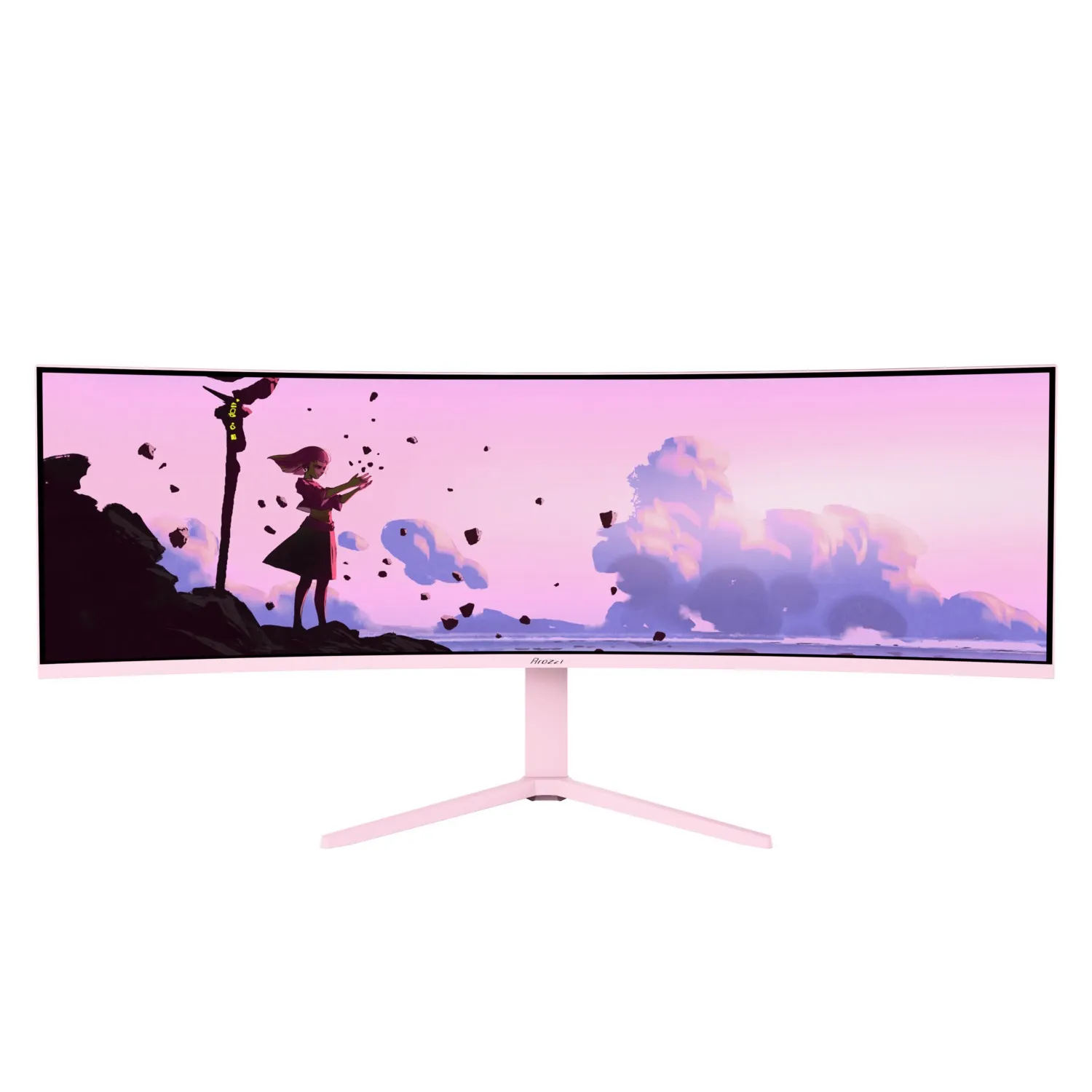 Arozzi 49&quot; Nova. UWQHD, 165Hz, 1ms, VA - curved spelsk&auml;rm, Pink