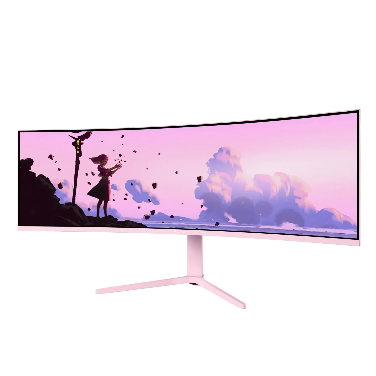 Arozzi 49&quot; Nova. UWQHD, 165Hz, 1ms, VA - curved spelsk&auml;rm, Pink