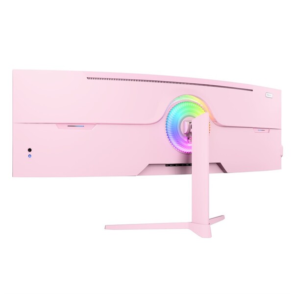 Arozzi 49" Nova. UWQHD, 165Hz, 1ms, VA - curved gaming monitor, Pink