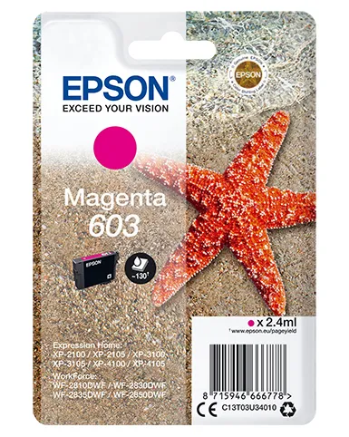 Epson C13T03U34020 ink cartridge, 2.4 ml, Magenta