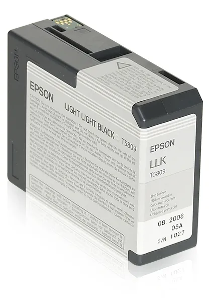EPSON C13T580900-mustekasetti, 80 ml, vaaleanmusta
