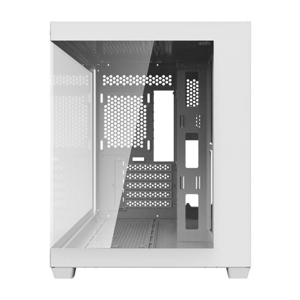 DARKFLASH C285MP Micro-ATX Case with window and RGB lighting, White