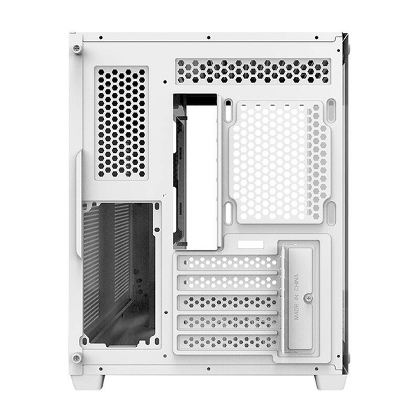 DARKFLASH C285MP Micro-ATX Case with window and RGB lighting, White