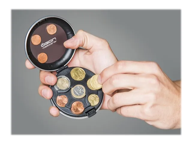 ÖGON Euro Coin Dispenser Silver