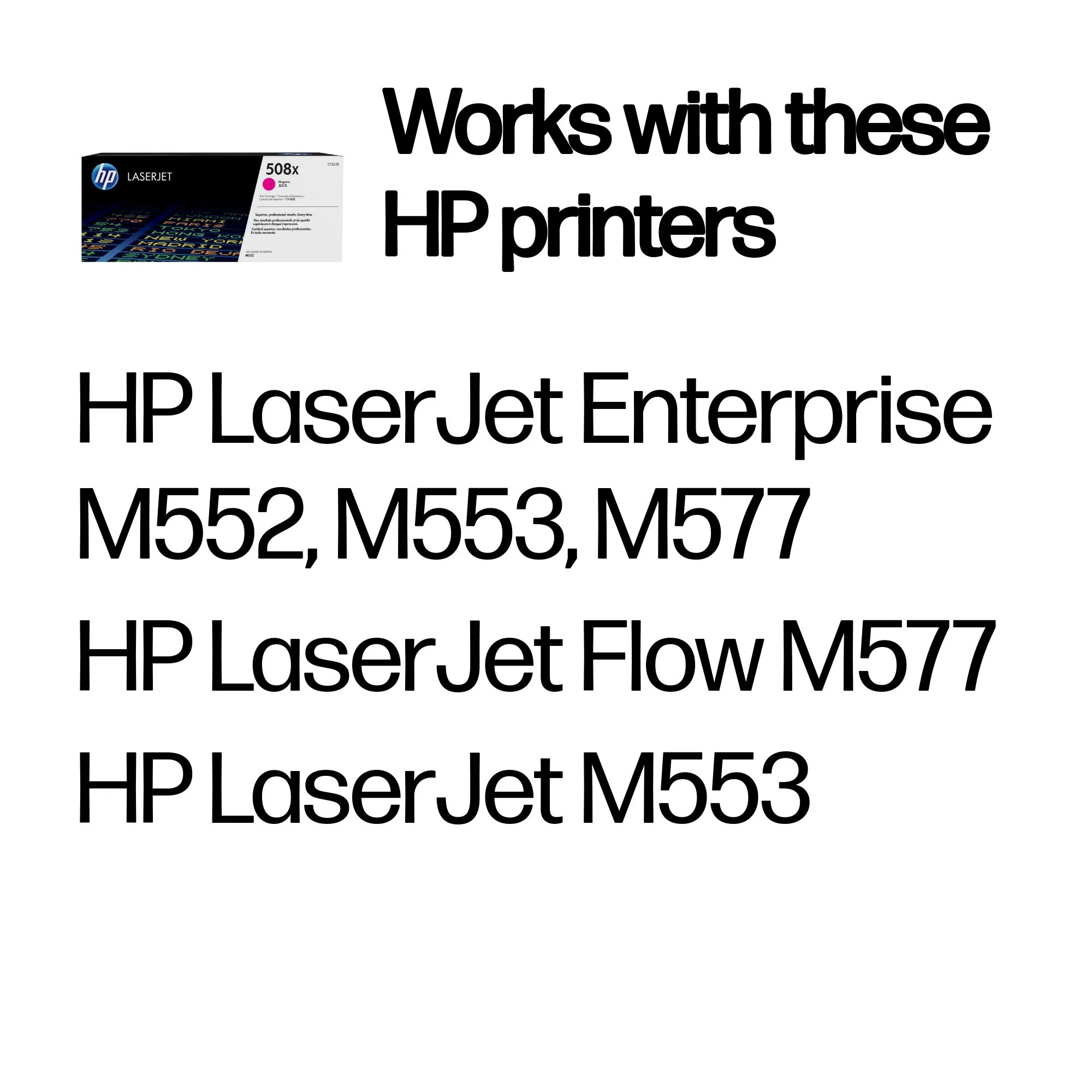 HP 508X toner cartridge, Magenta