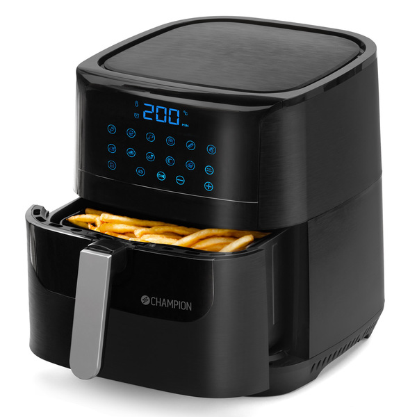 Champion XL Ceramic CHAF600, 5,5 l, 0,8 kg, 1800 W, airfryer, musta