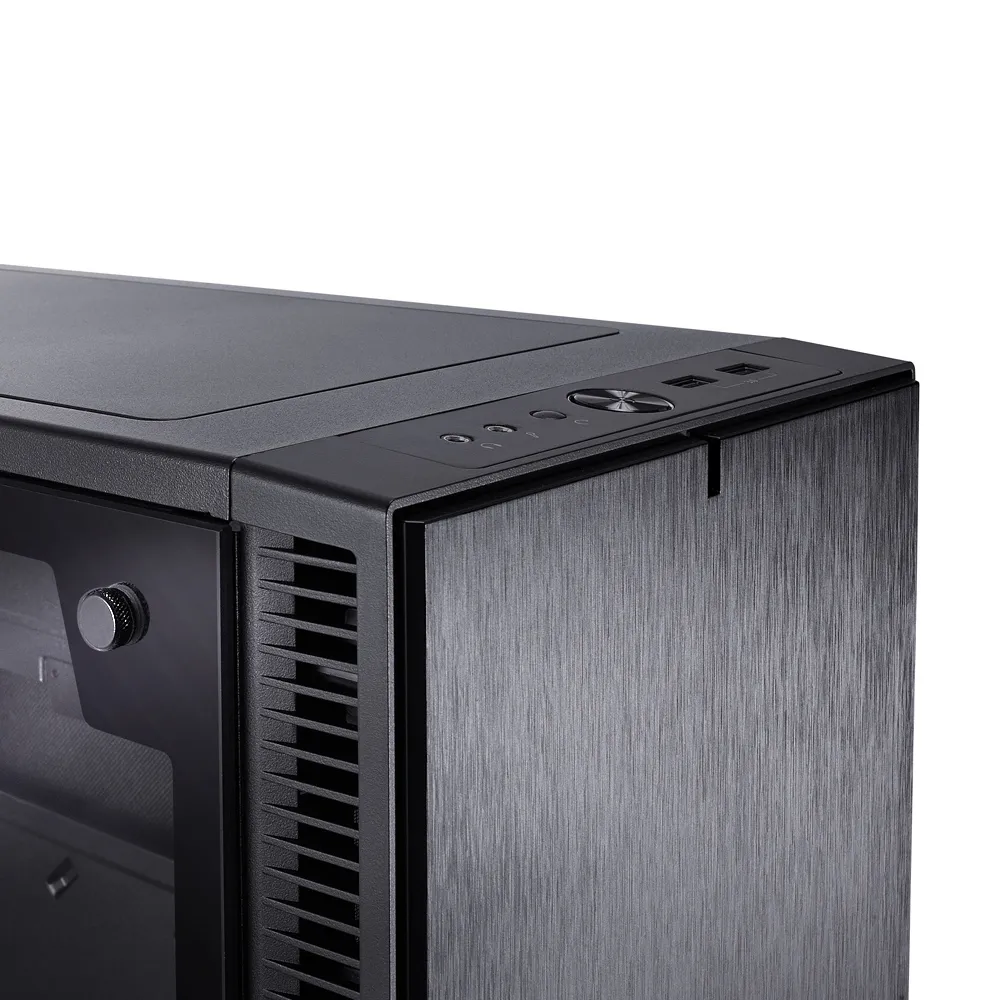 Fractal Design Define Mini C TG - Minitower chassi, f&ouml;nster, Svart